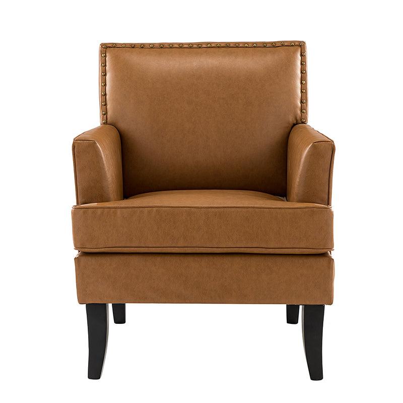 Fatima Vegan Leather Armchair - Hulala Home