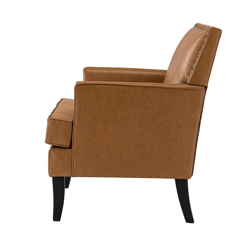 Fatima Vegan Leather Armchair - Hulala Home