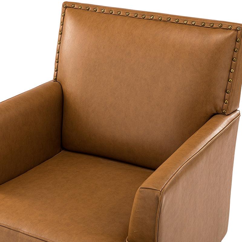 Fatima Vegan Leather Armchair - Hulala Home