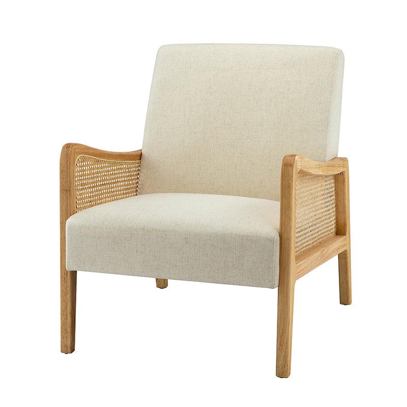 Marlowe Upholstered Cane Armchair - Hulala Home