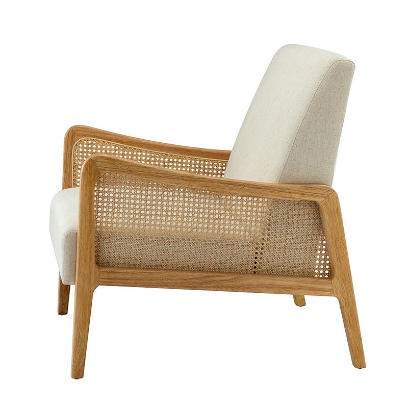 Marlowe Upholstered Cane Armchair - Hulala Home
