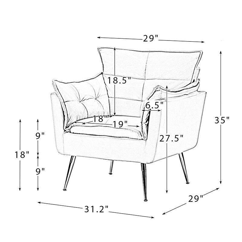 Jaxon Plush Armchair - Hulala Home