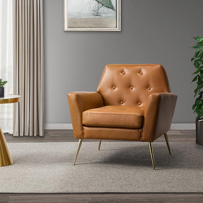 Raelynn Vegan Leather Armchair - Hulala Home