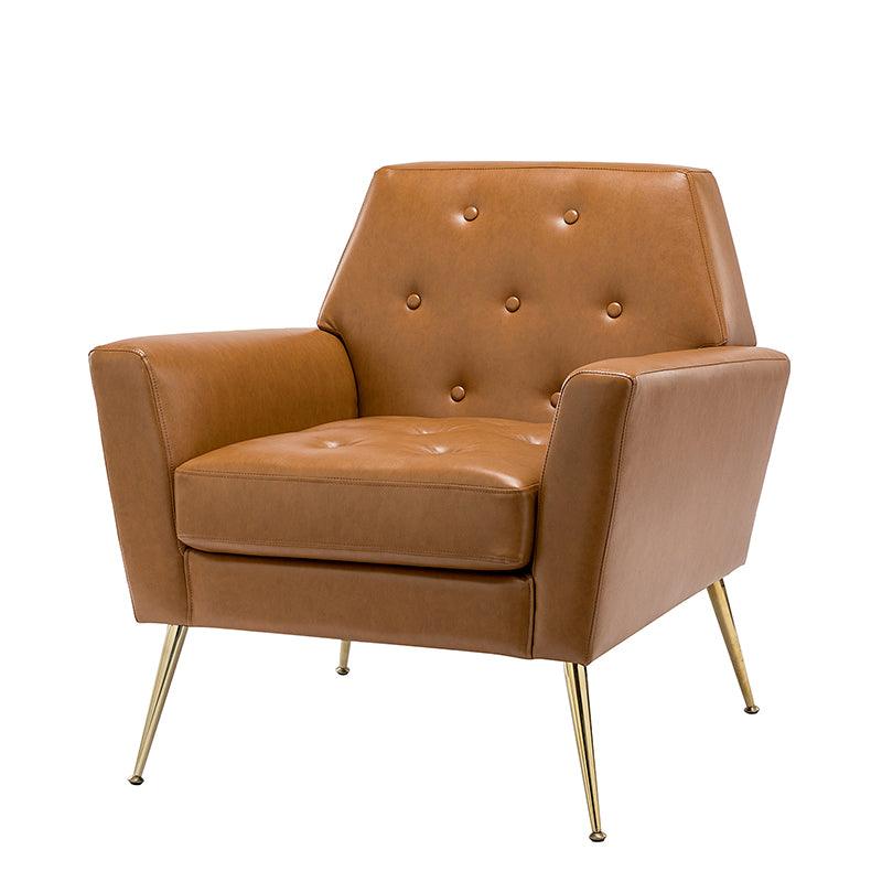 Raelynn Vegan Leather Armchair - Hulala Home