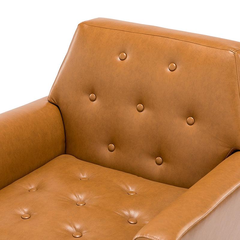 Raelynn Vegan Leather Armchair - Hulala Home