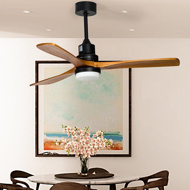 Akhetaton 3-Blade Remote Controlled 52" LED Ceiling Fan - Hulala Home