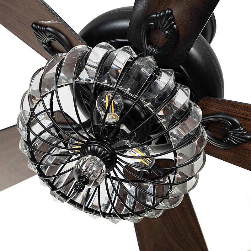 Kow 5-Blade 52" Remote Controlled LED Ceiling Fan - Hulala Home
