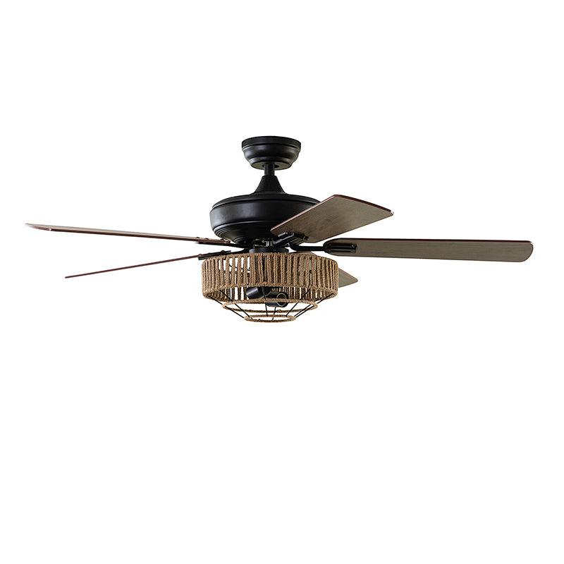 Mohenjo 5-Blade Remote Controlled 52" LED Ceiling Fan - Hulala Home