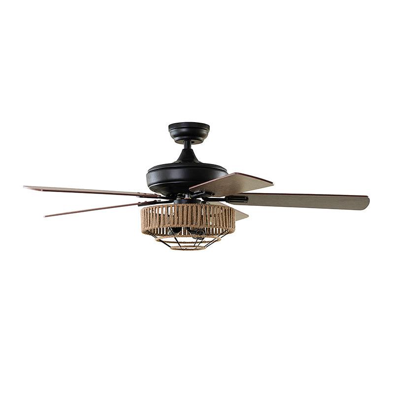Mohenjo 5-Blade Remote Controlled 52" LED Ceiling Fan - Hulala Home