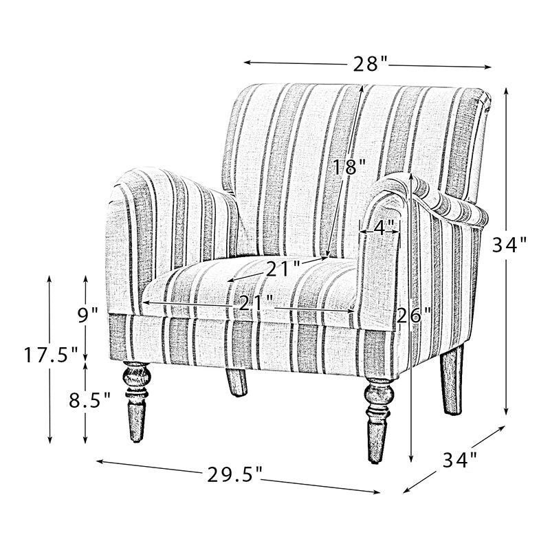Quentin Upholstered Armchair - Hulala Home