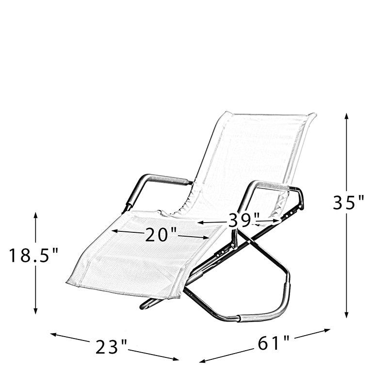 Andes Reclining Outdoor Chaise - Hulala Home