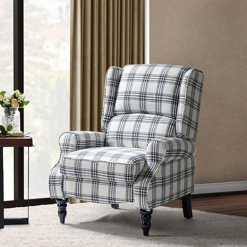 Erdeni Upholstered Manual Wingback Recliner Chair - Hulala Home