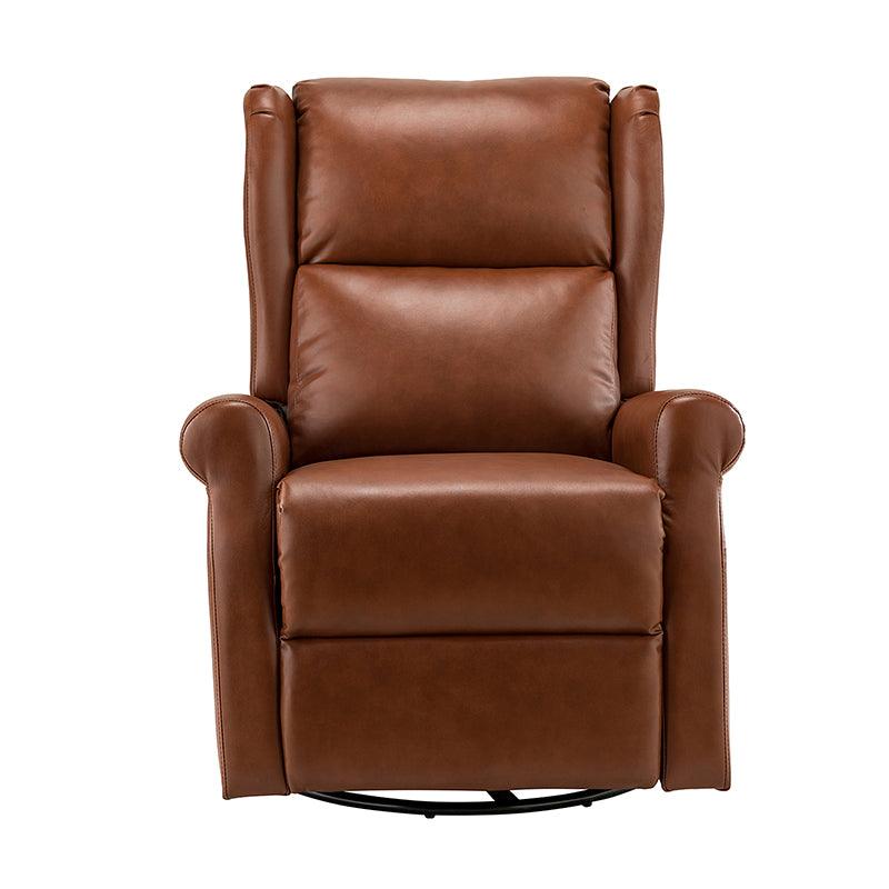 Chanhu Vegan Leather Swivel Recliner - Hulala Home