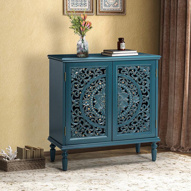 Emathides 32" Tall 2-Door Accent Cabinet - Hulala Home
