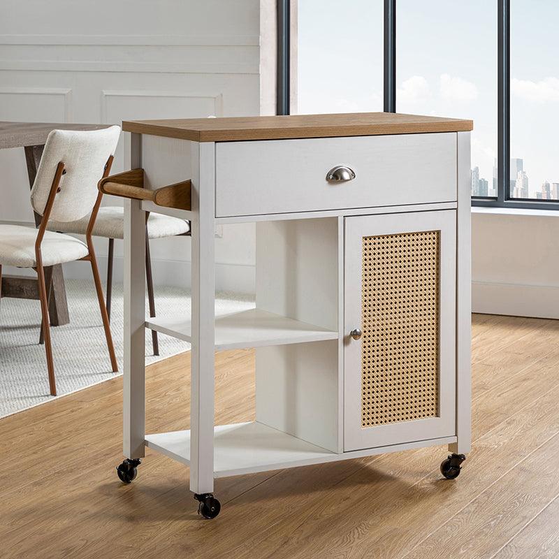 Thessaly ?31.5" Wide Rolling Kitchen Cart - Hulala Home