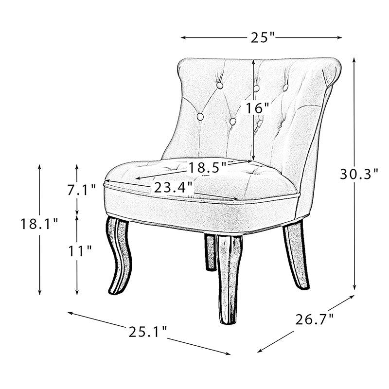 Jonnie Velvet Tufted Vanity Stool - Hulala Home
