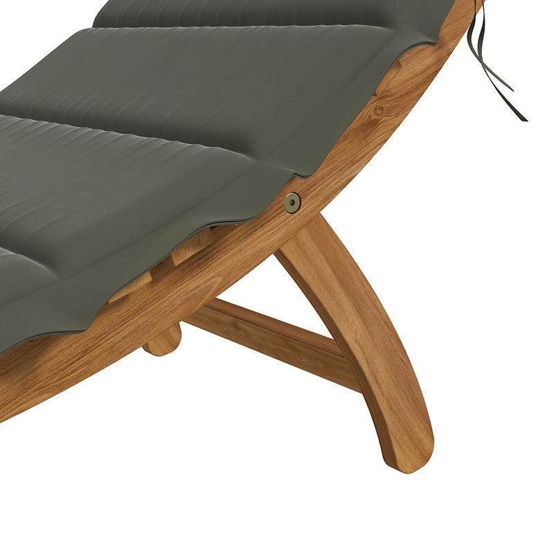 Vincenzo Acacia Wood Chaise Lounge Set with Cushions and Table - Hulala Home