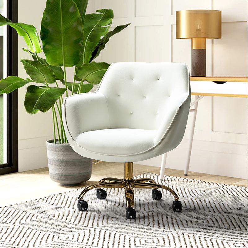 Jovida Velvet Tufted Office Chair - Hulala Home