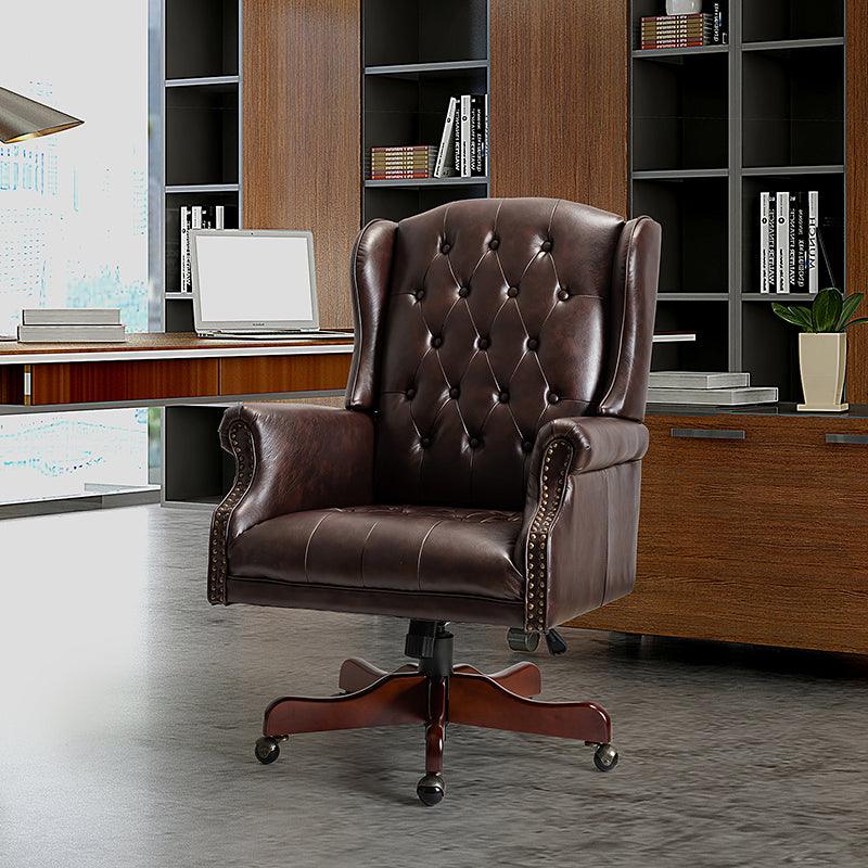 Esteban Vegan Leather Executive Office Chair - Hulala Home