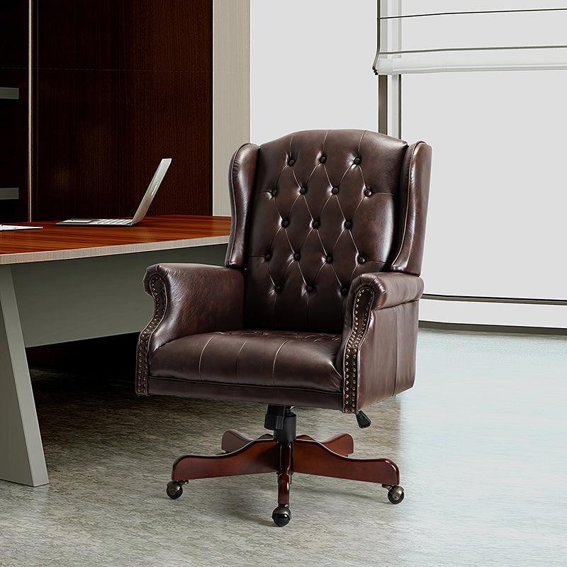 Esteban Vegan Leather Executive Office Chair - Hulala Home