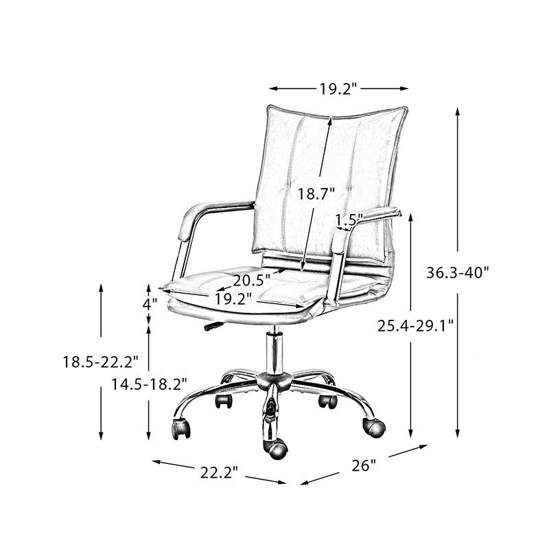 Michele Vegan Leather Task Chair - Hulala Home
