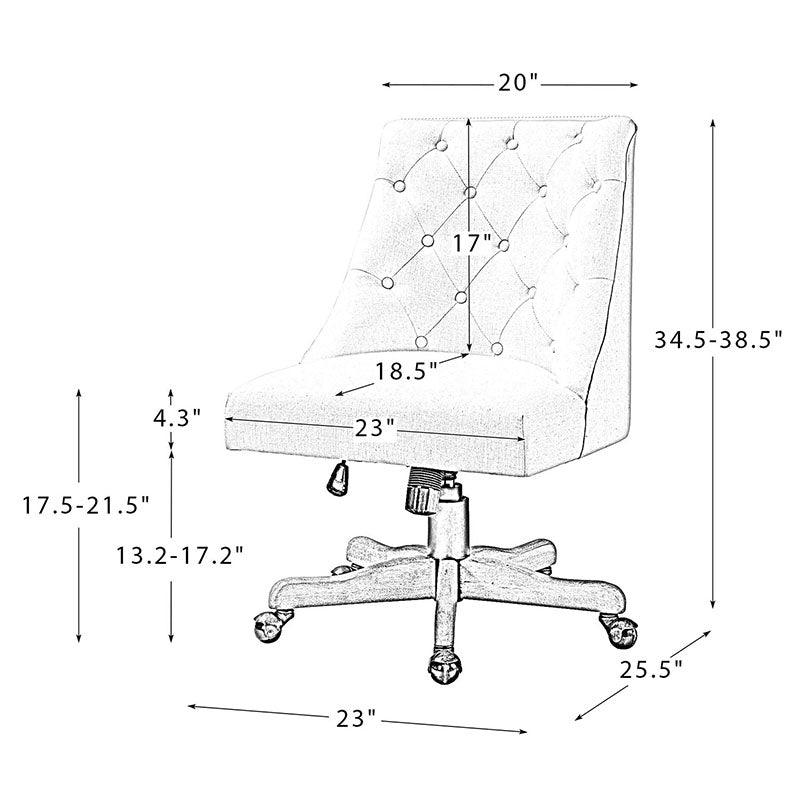 Estelle Upholstered Tufted Office Chair - Hulala Home