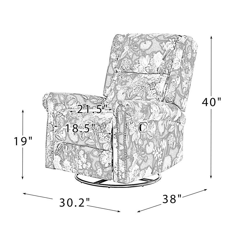 Vance Manual Swivel Glider Recliner - Hulala Home
