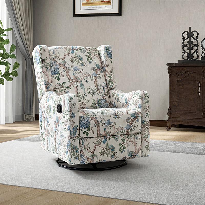 Damian Manual Swivel Glider Recliner - Hulala Home