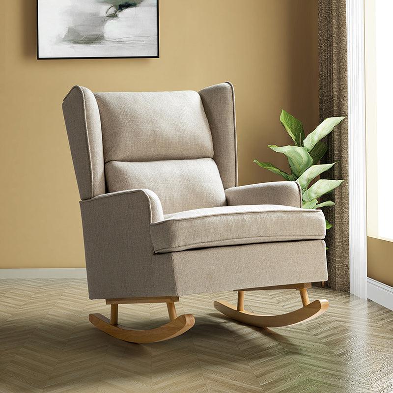 Modern Tufted Upholstered nursing living room rocking Chair - Hulala Home