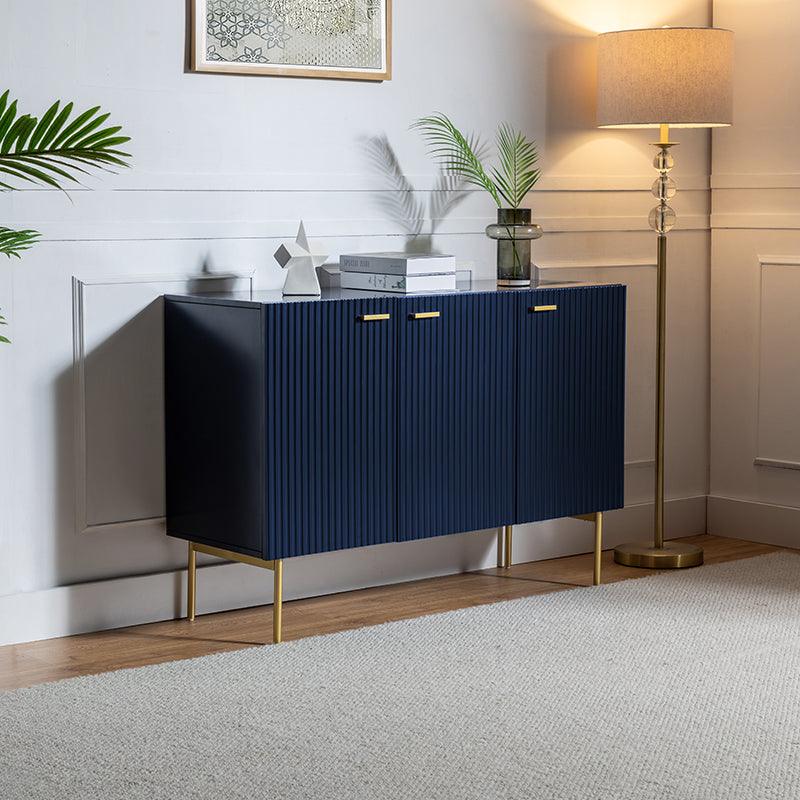 Roman Lacquer 3-Door Sideboard (47") - Hulala Home