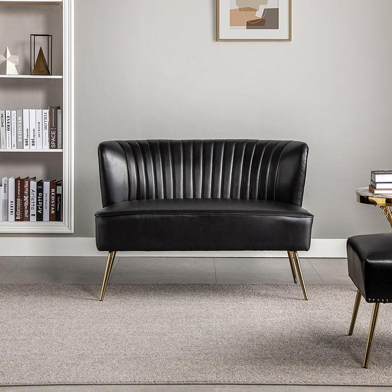 Agnes Vegan Leather Loveseat - Hulala Home