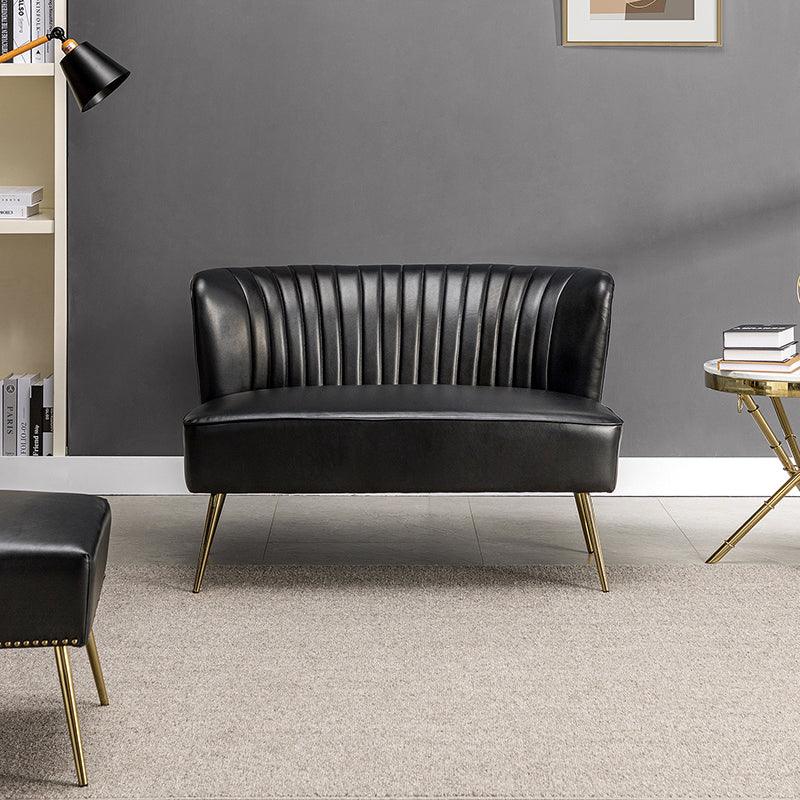 Agnes Vegan Leather Loveseat - Hulala Home