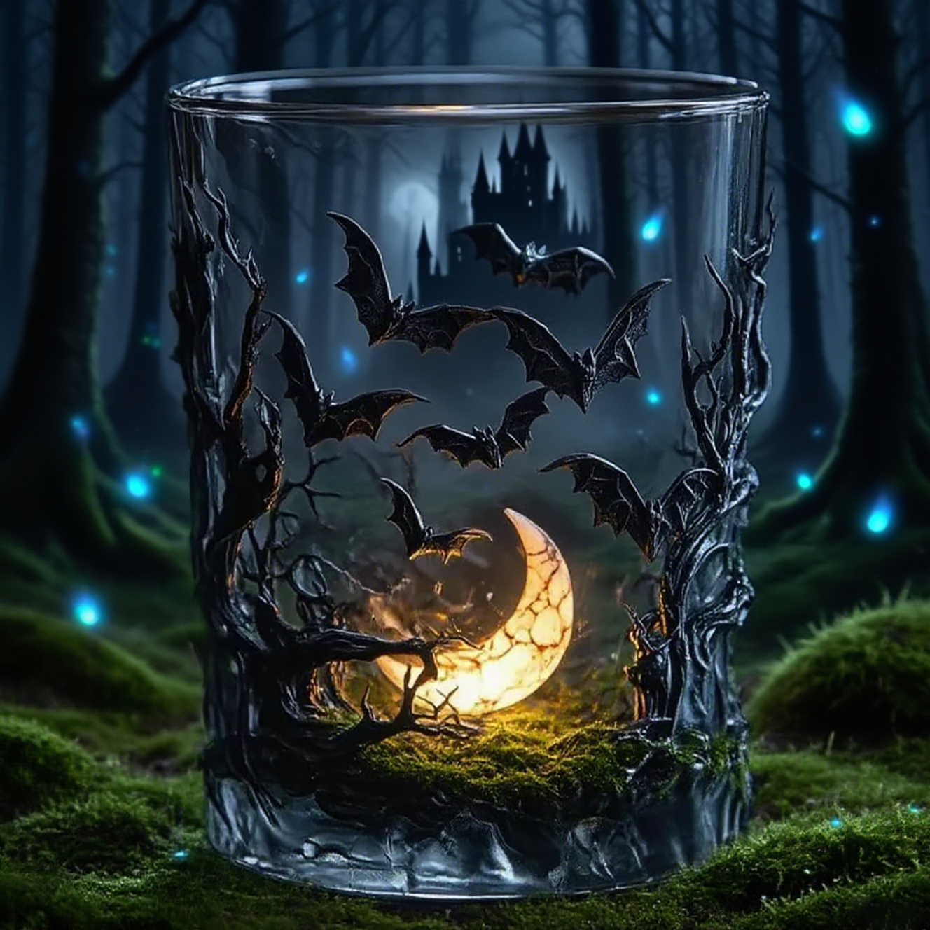 Halloween Early Bird Special Sale 49% OFF - Halloween Bat Moon Cup-HandPrint