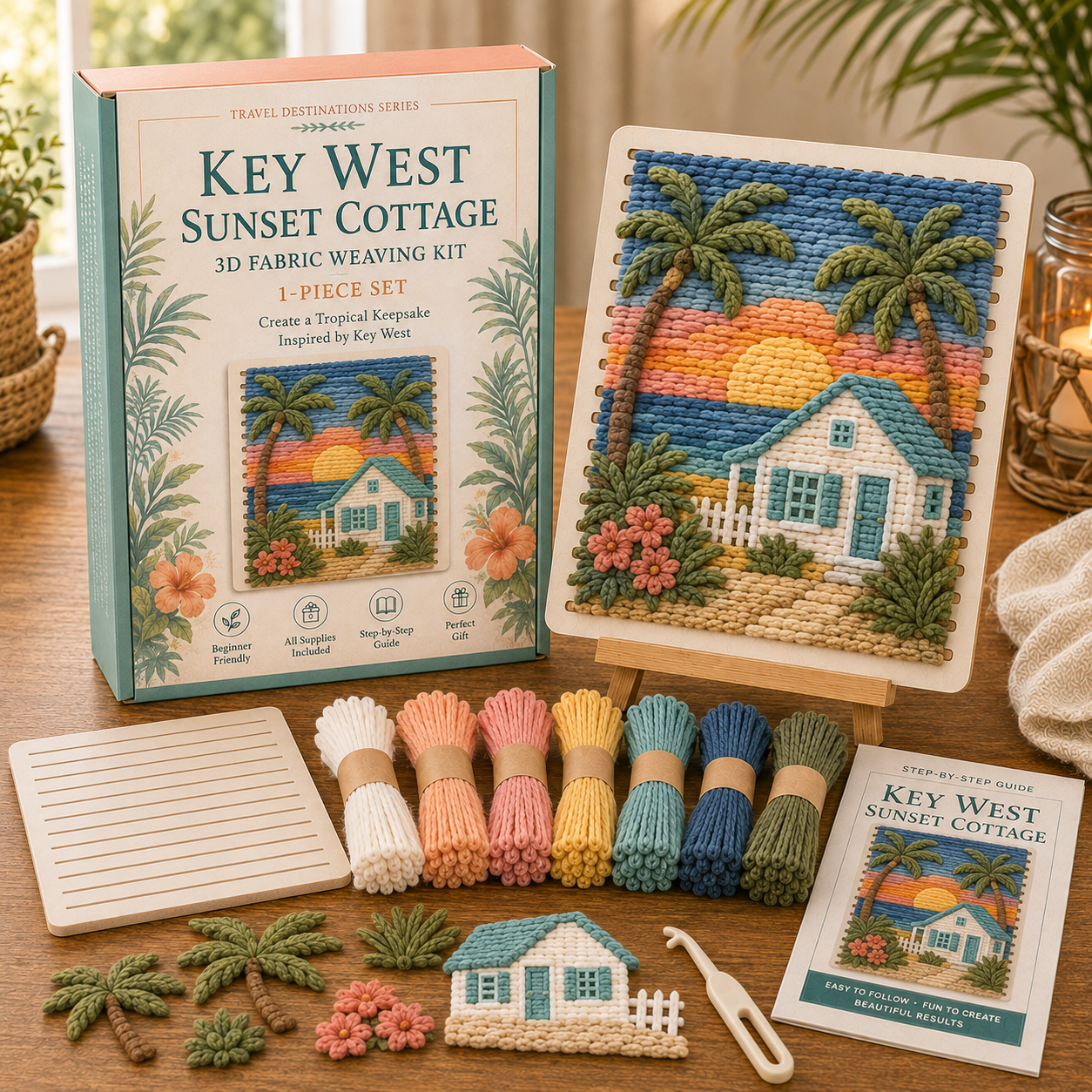 🗺️ American Destinations Fabric Weaving Kit-HandPrint