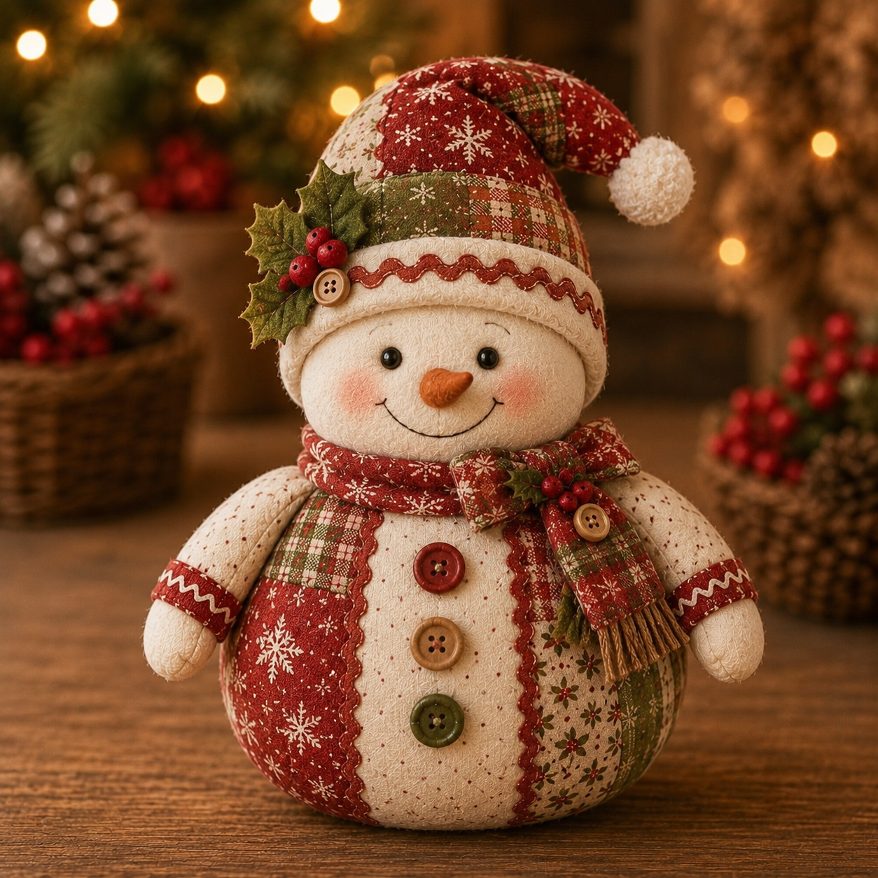🎄 Christmas Fabric Doll DIY Kit-HandPrint