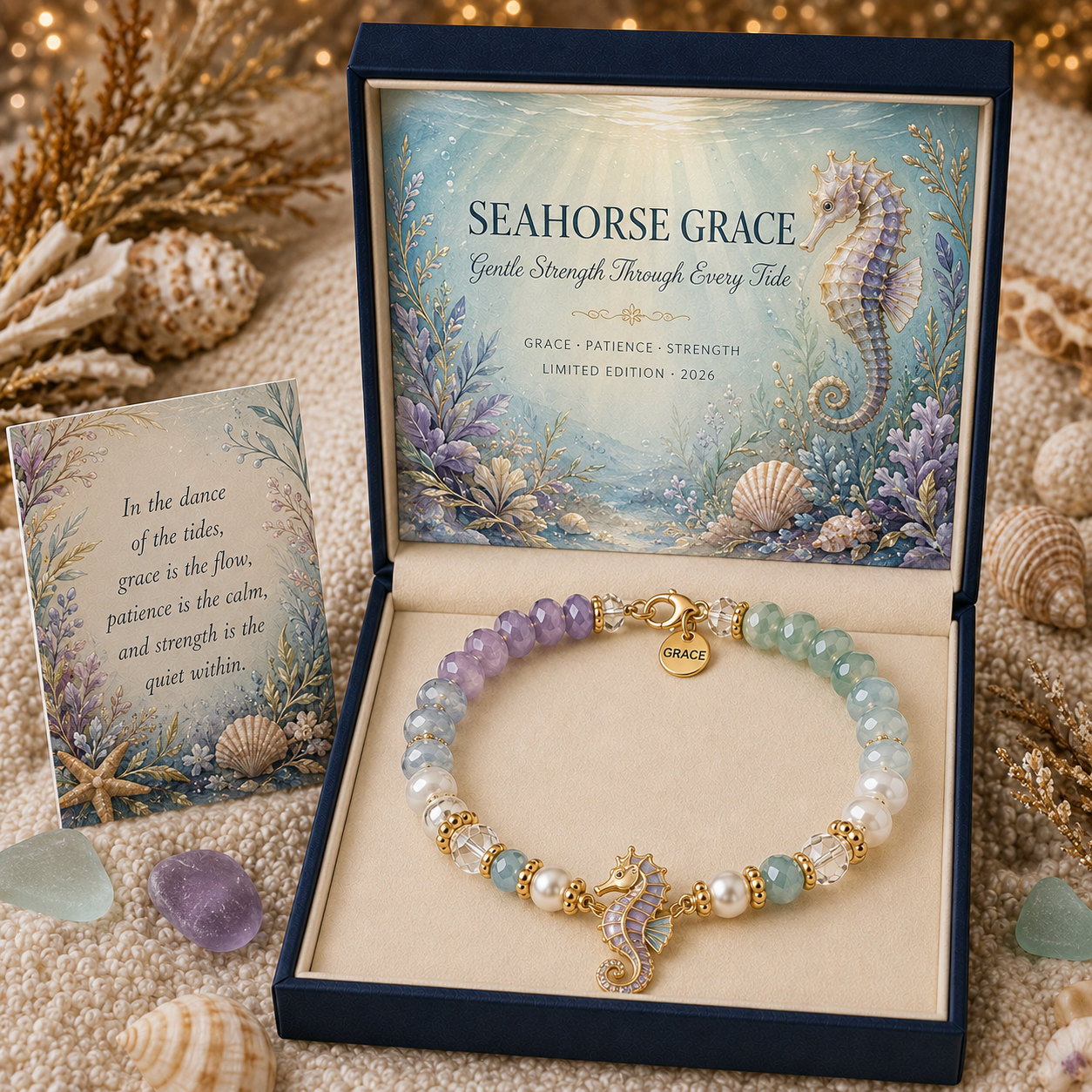 🌊 Ocean Meaning Bracelet Collection-HandPrint