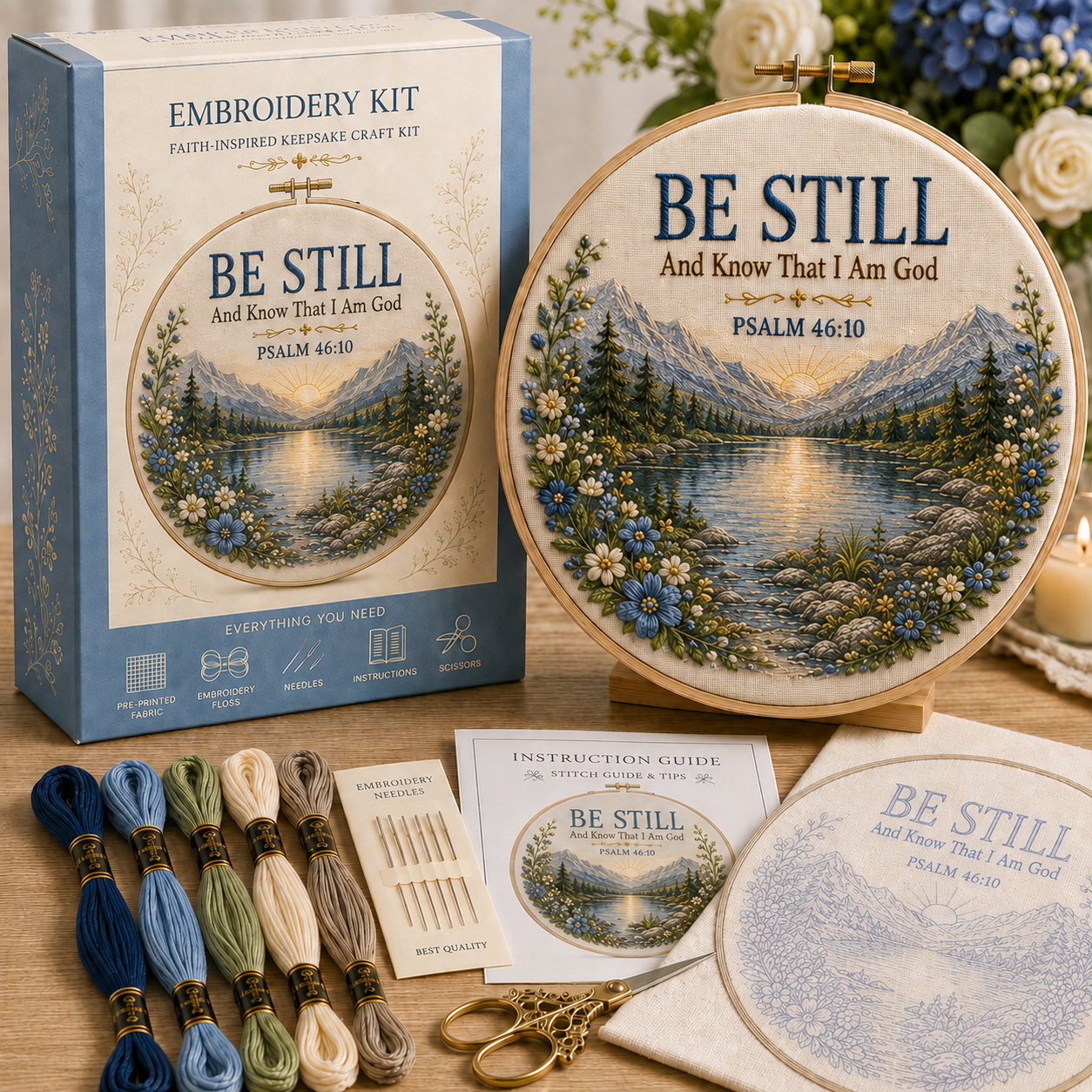 ✝️ Faith & Scripture Embroidery Kit-HandPrint
