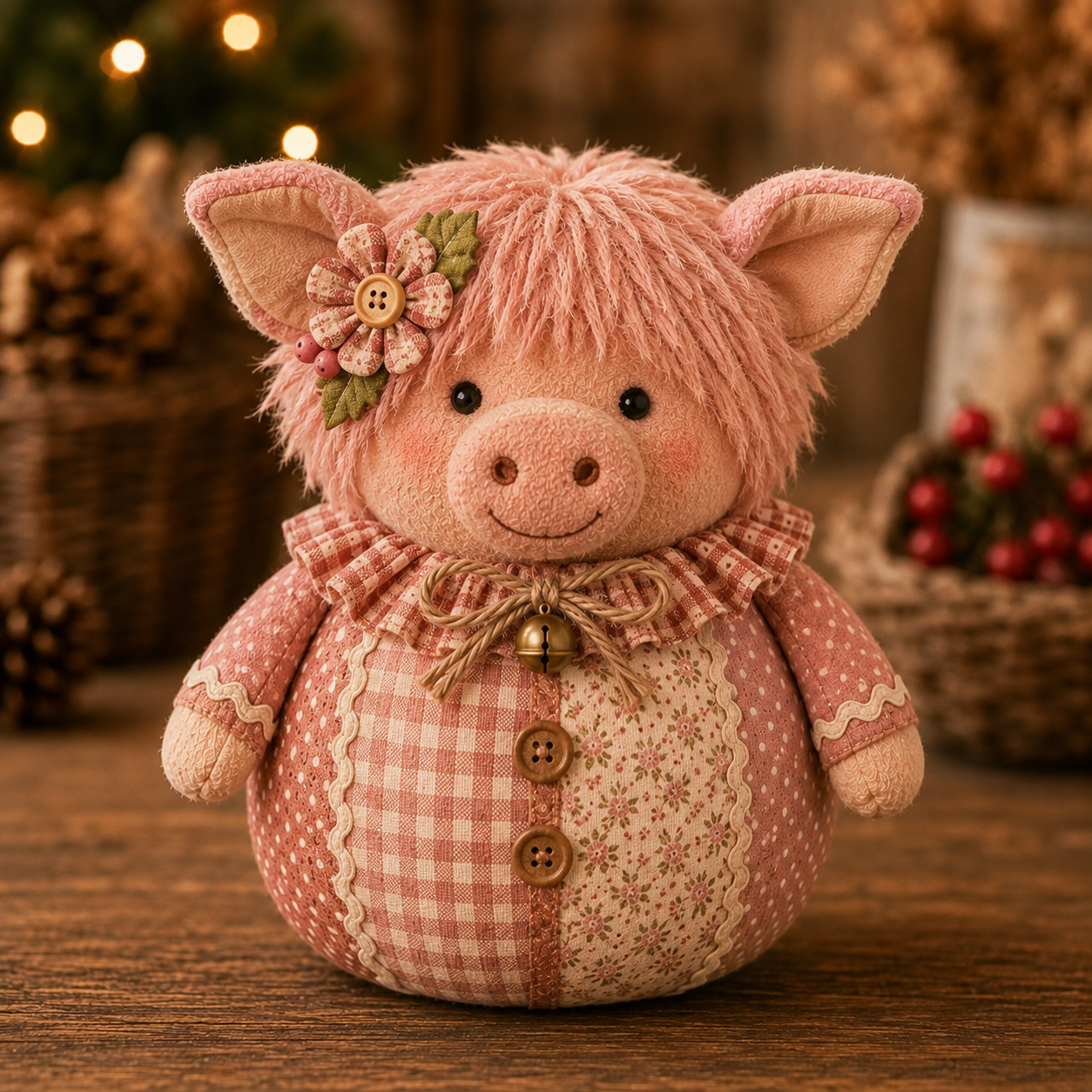 🐑 Farm Animals Fabric Doll DIY Kit-HandPrint