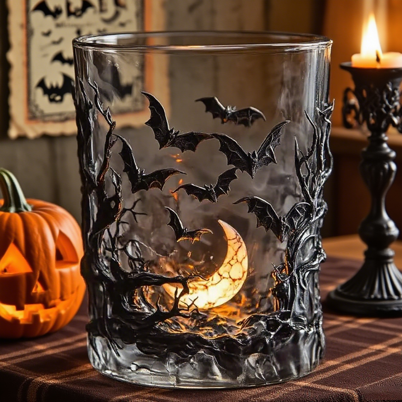 Halloween Early Bird Special Sale 49% OFF - Halloween Bat Moon Cup-HandPrint