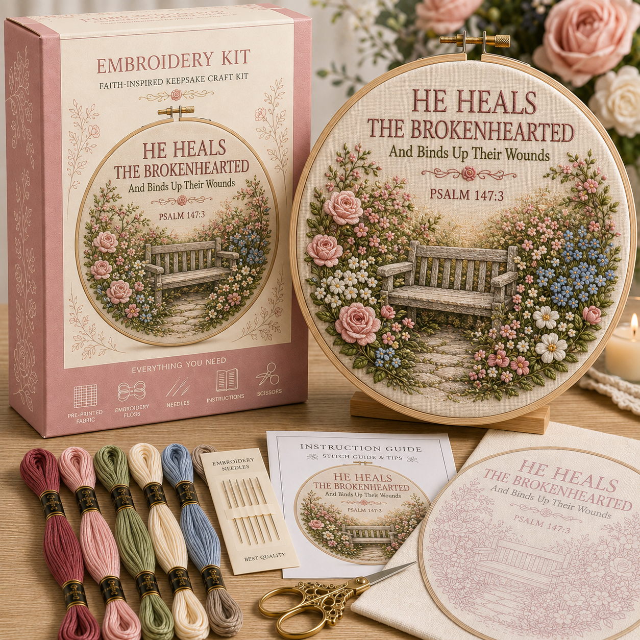 ✝️ Faith & Scripture Embroidery Kit-HandPrint