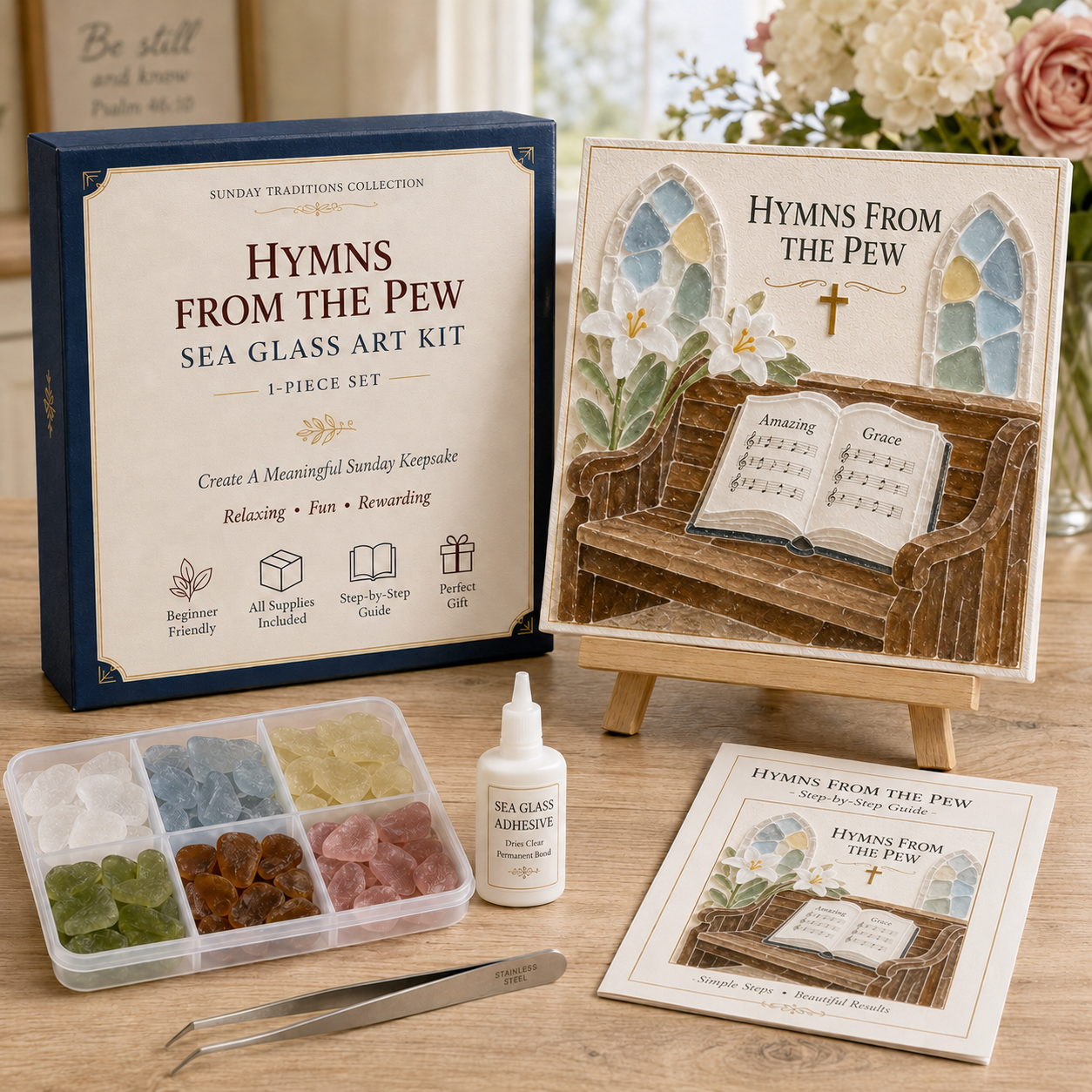 ⛪ Sunday Traditions Sea Glass Art Kit-HandPrint