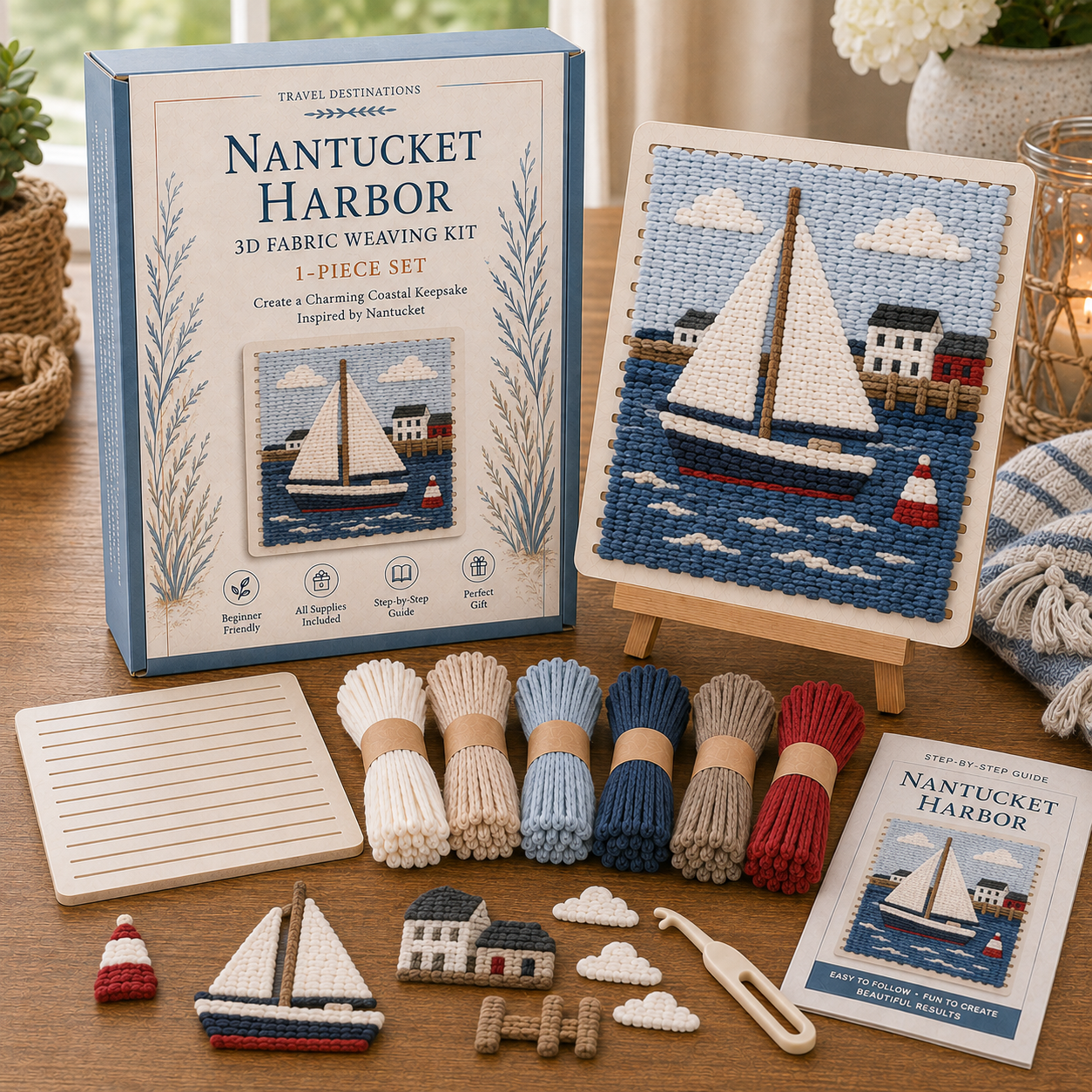 🗺️ American Destinations Fabric Weaving Kit-HandPrint
