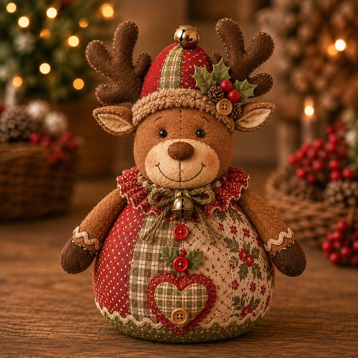 🎄 Christmas Fabric Doll DIY Kit-HandPrint