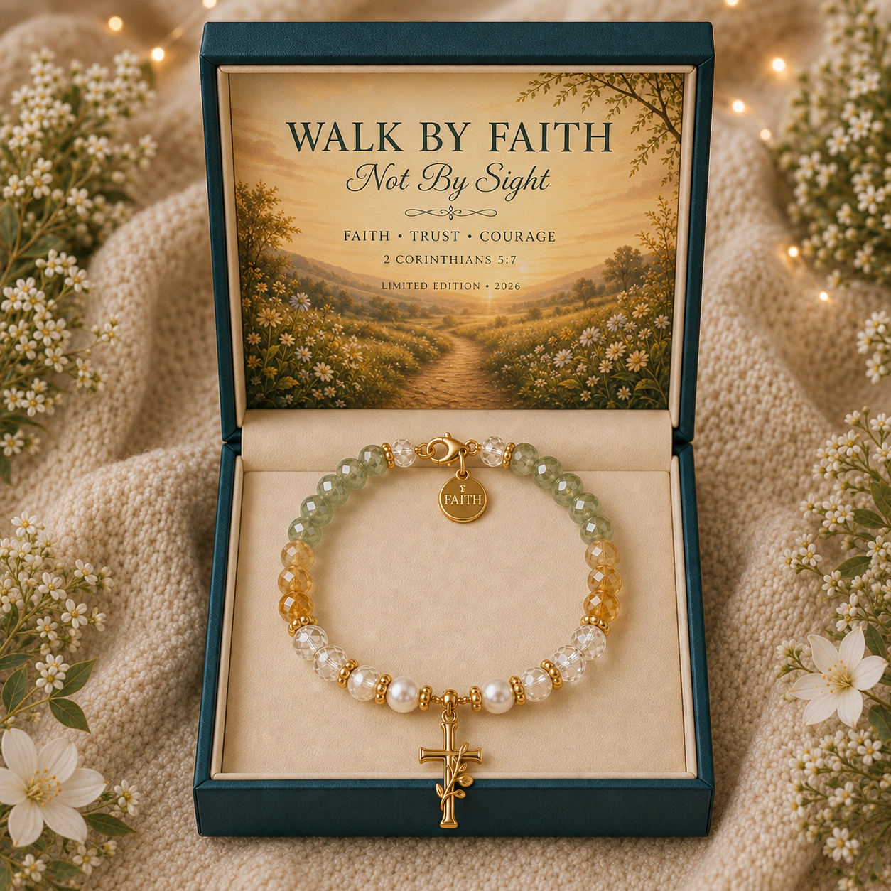 ✝️ Scripture Faith Bracelet Collection-HandPrint