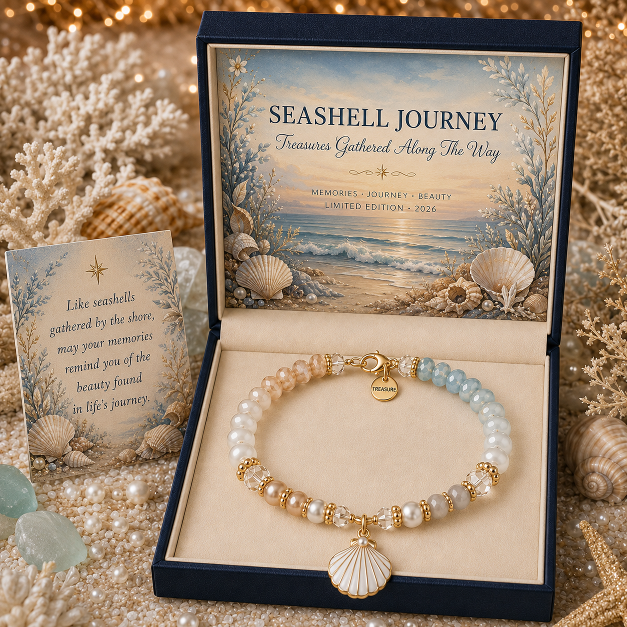 🌊 Ocean Meaning Bracelet Collection-HandPrint