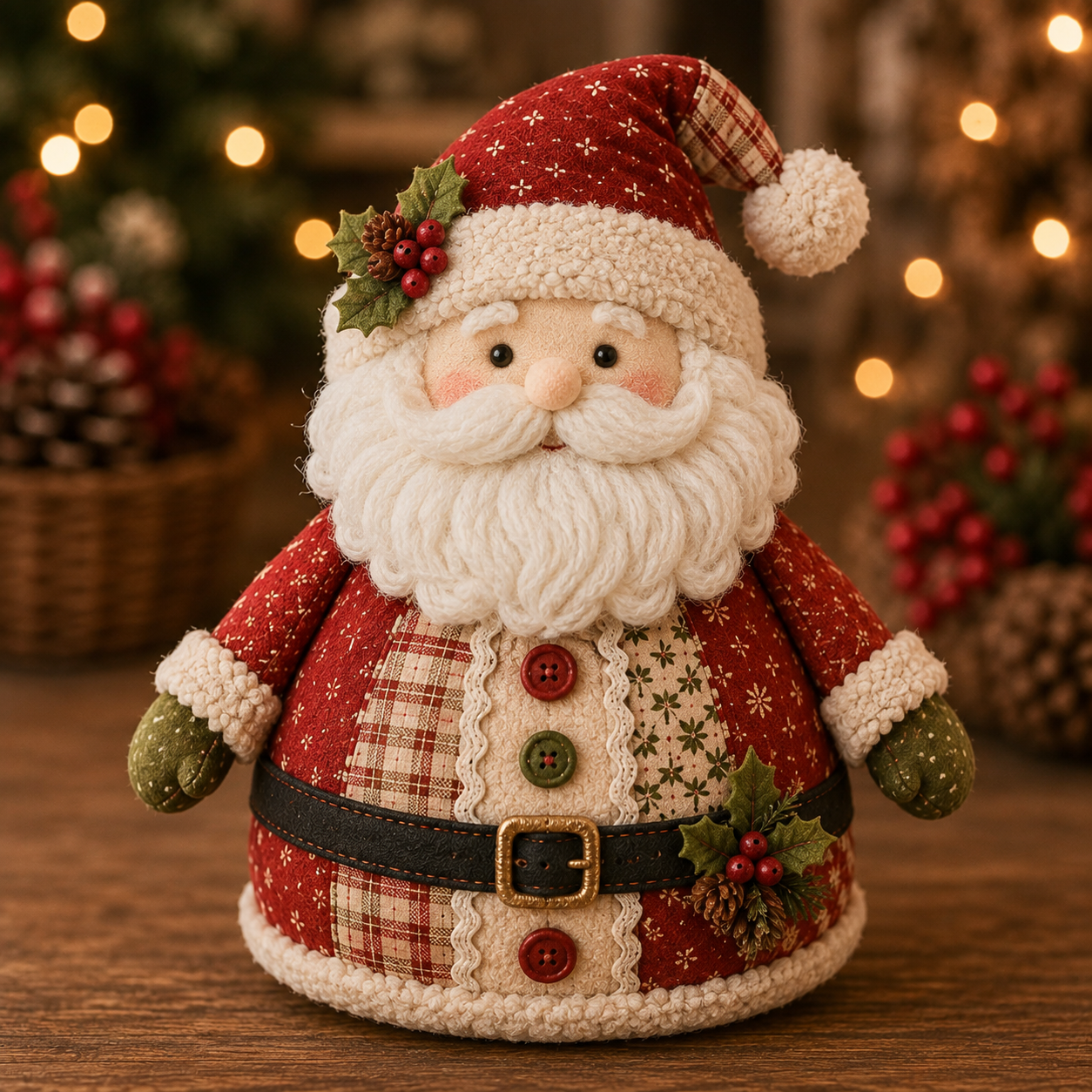 🎄 Christmas Fabric Doll DIY Kit-HandPrint