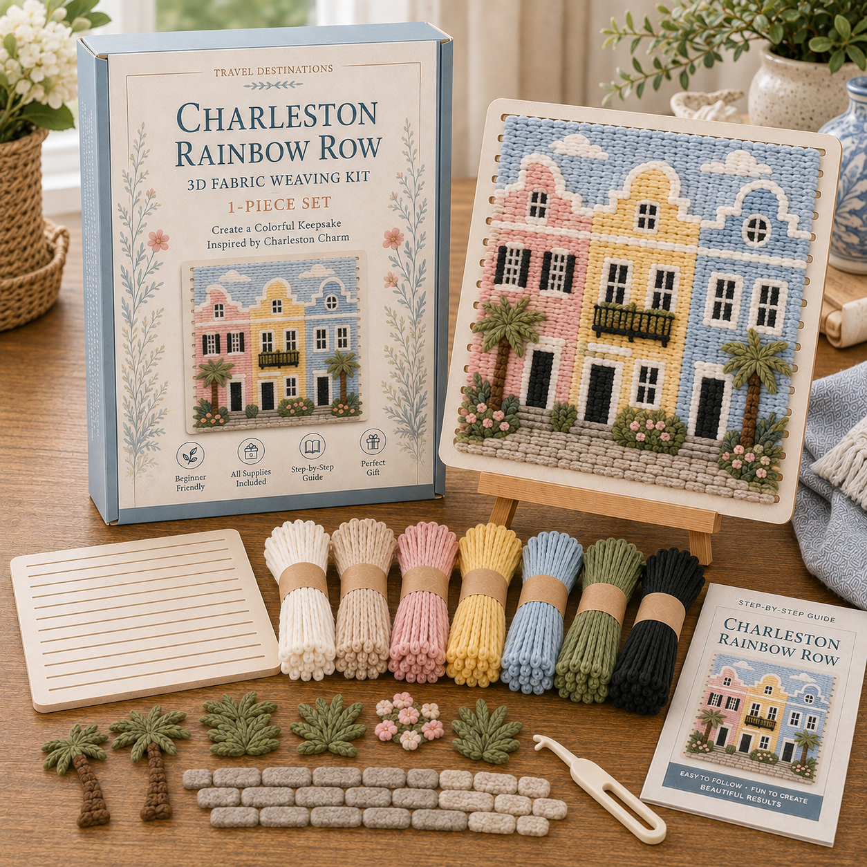 🗺️ American Destinations Fabric Weaving Kit-HandPrint