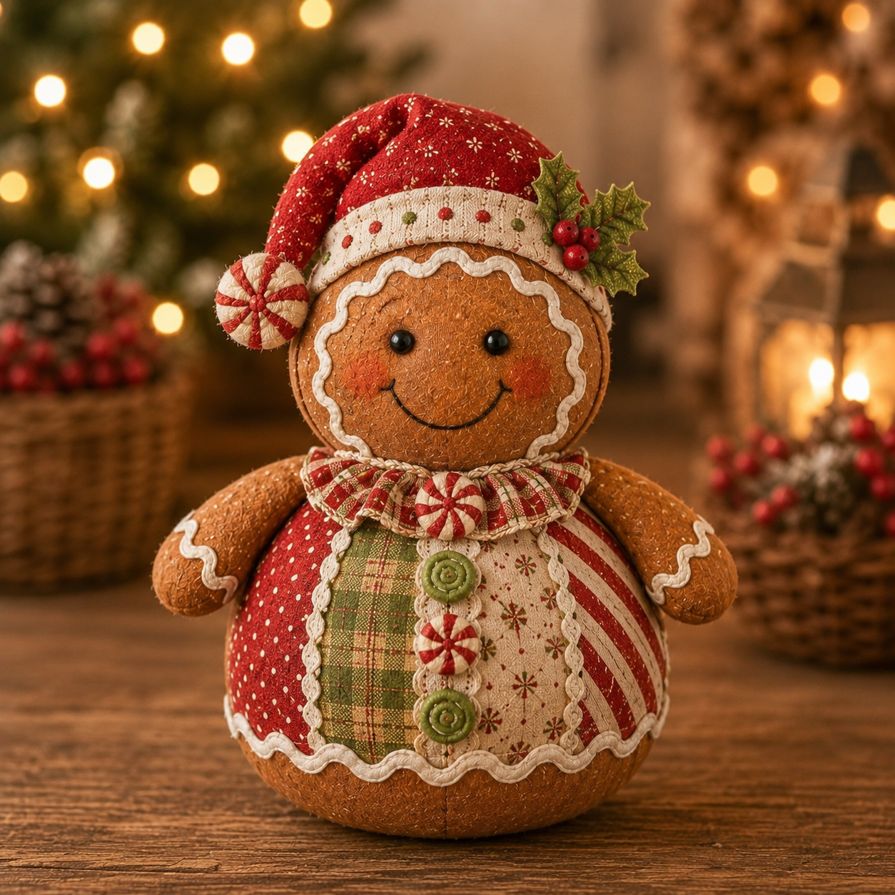 🎄 Christmas Fabric Doll DIY Kit-HandPrint
