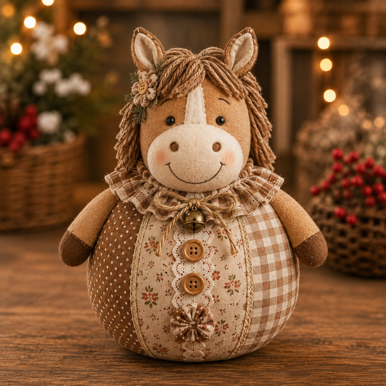 🐑 Farm Animals Fabric Doll DIY Kit-HandPrint