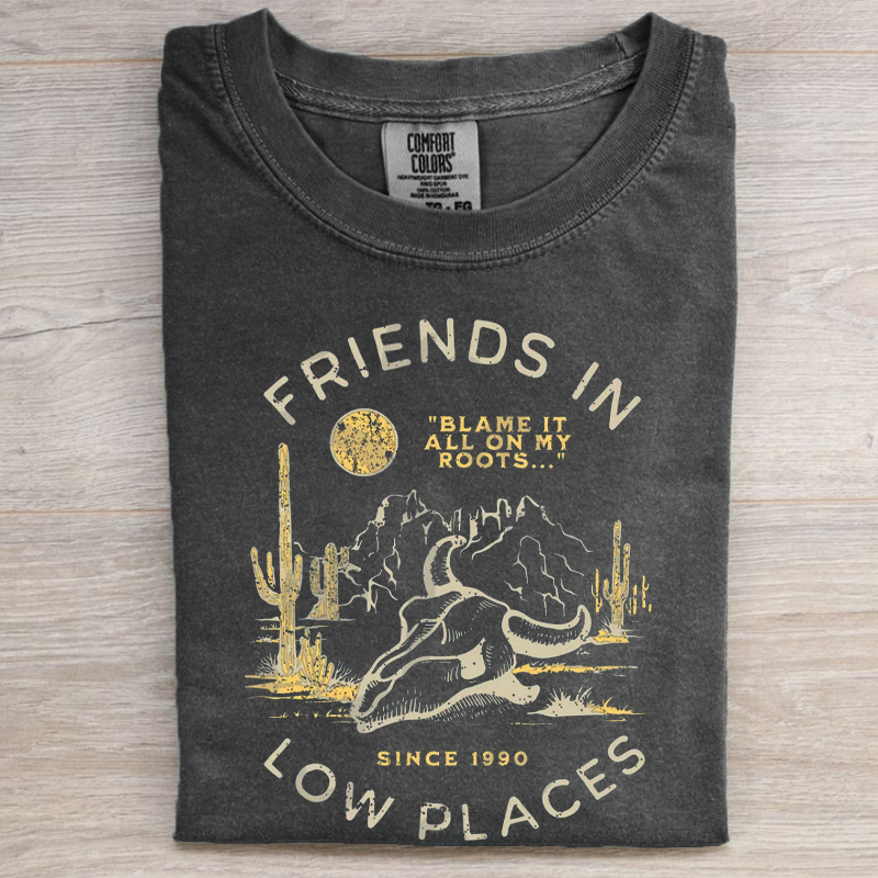 Retro Low Places T-shirt-NaturexCraft